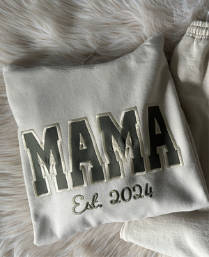 Custom Personalized Embroidered Mama, Gigi, Nana, Auntie Hoodie