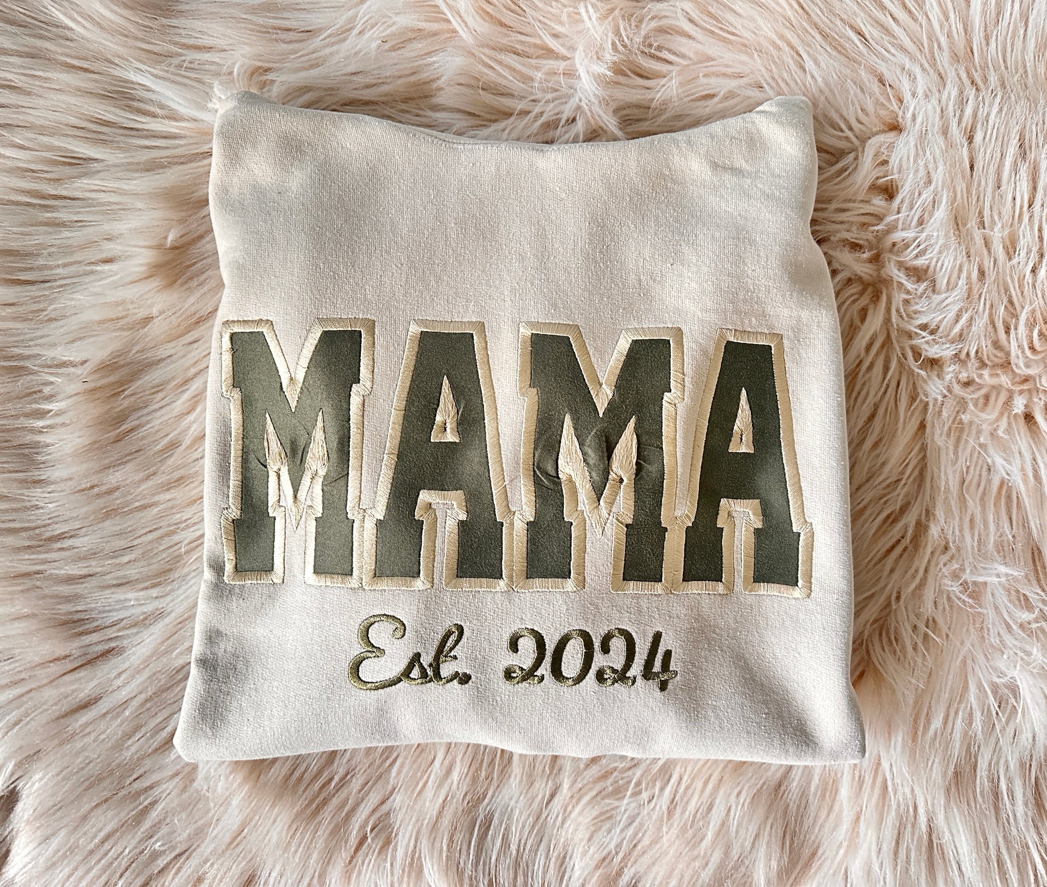 Custom Personalized Embroidered Mama, Gigi, Nana, Auntie Hoodie