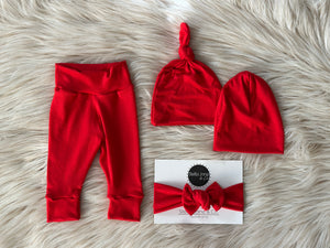Sloan Red Leggings Set