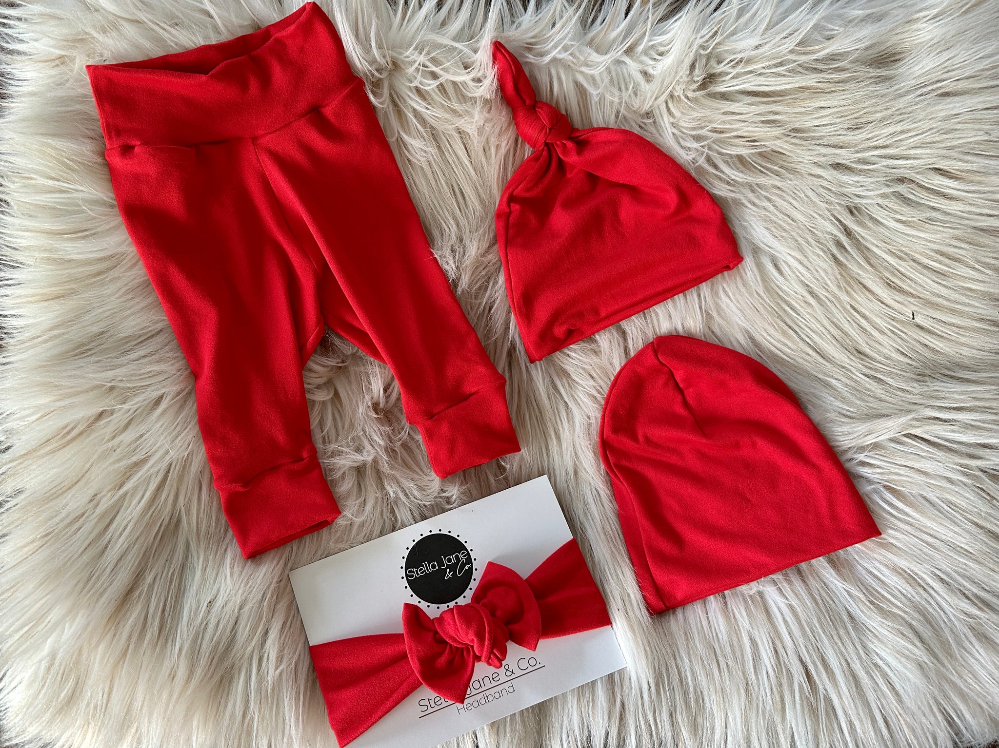 Sloan Red Leggings Set