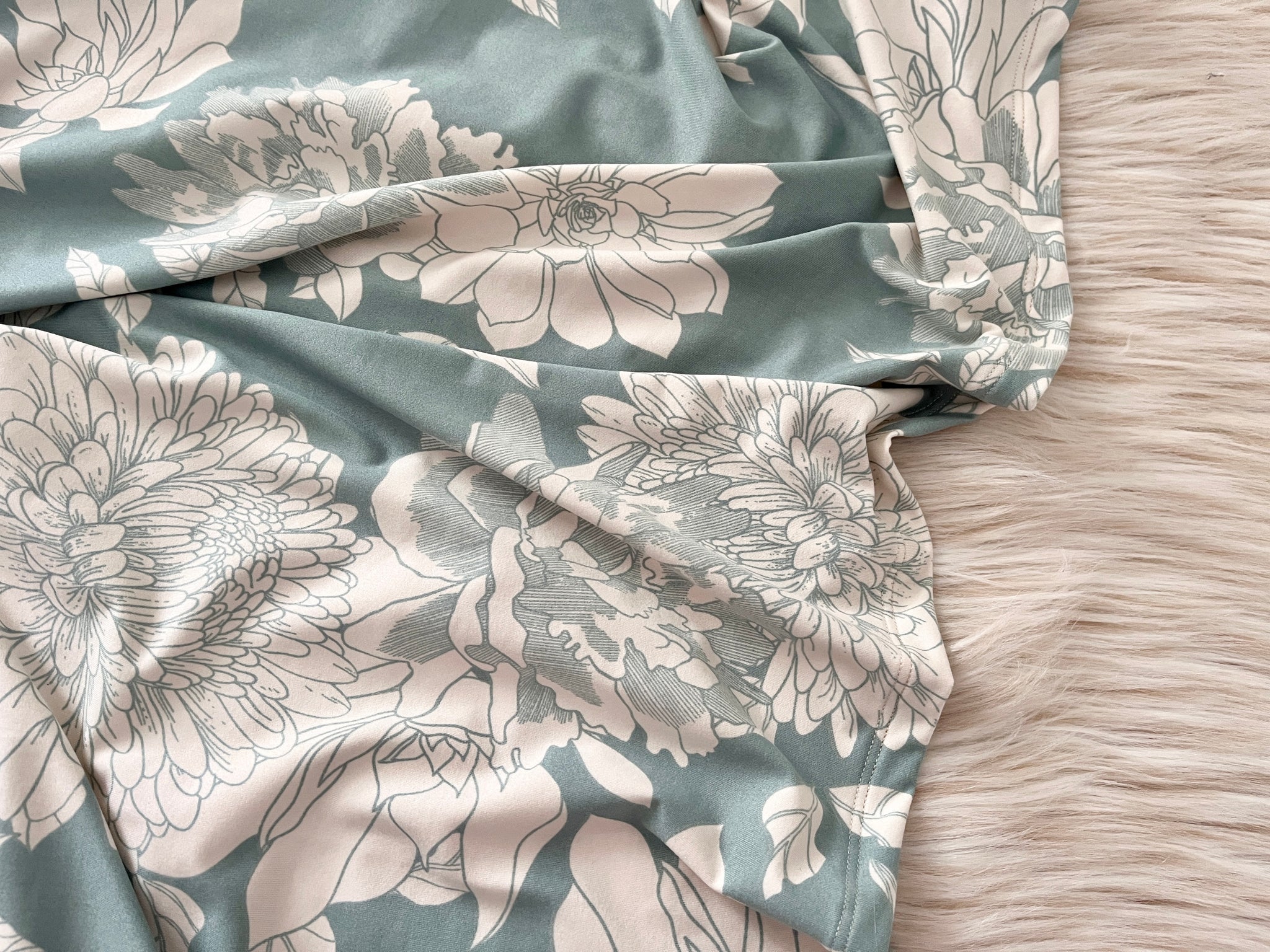 Eloise Floral Swaddle + Turban Set