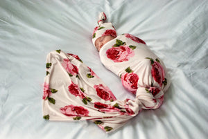 Bridgette Pink Floral  Swaddle  Set