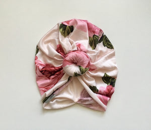 Bridgette Floral Swaddle + Turban Set