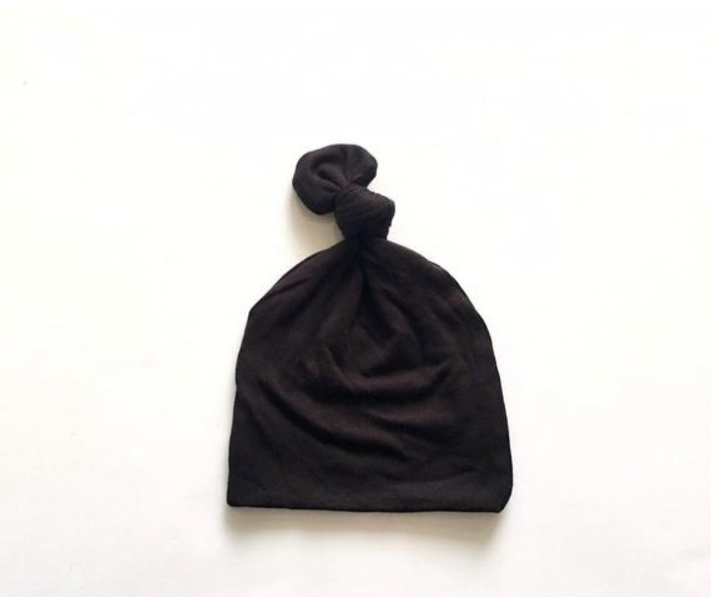 Parker Black Top Knot Hat