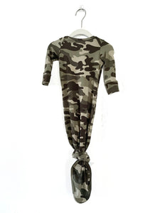 Aidan Camouflage  Knotted Gown