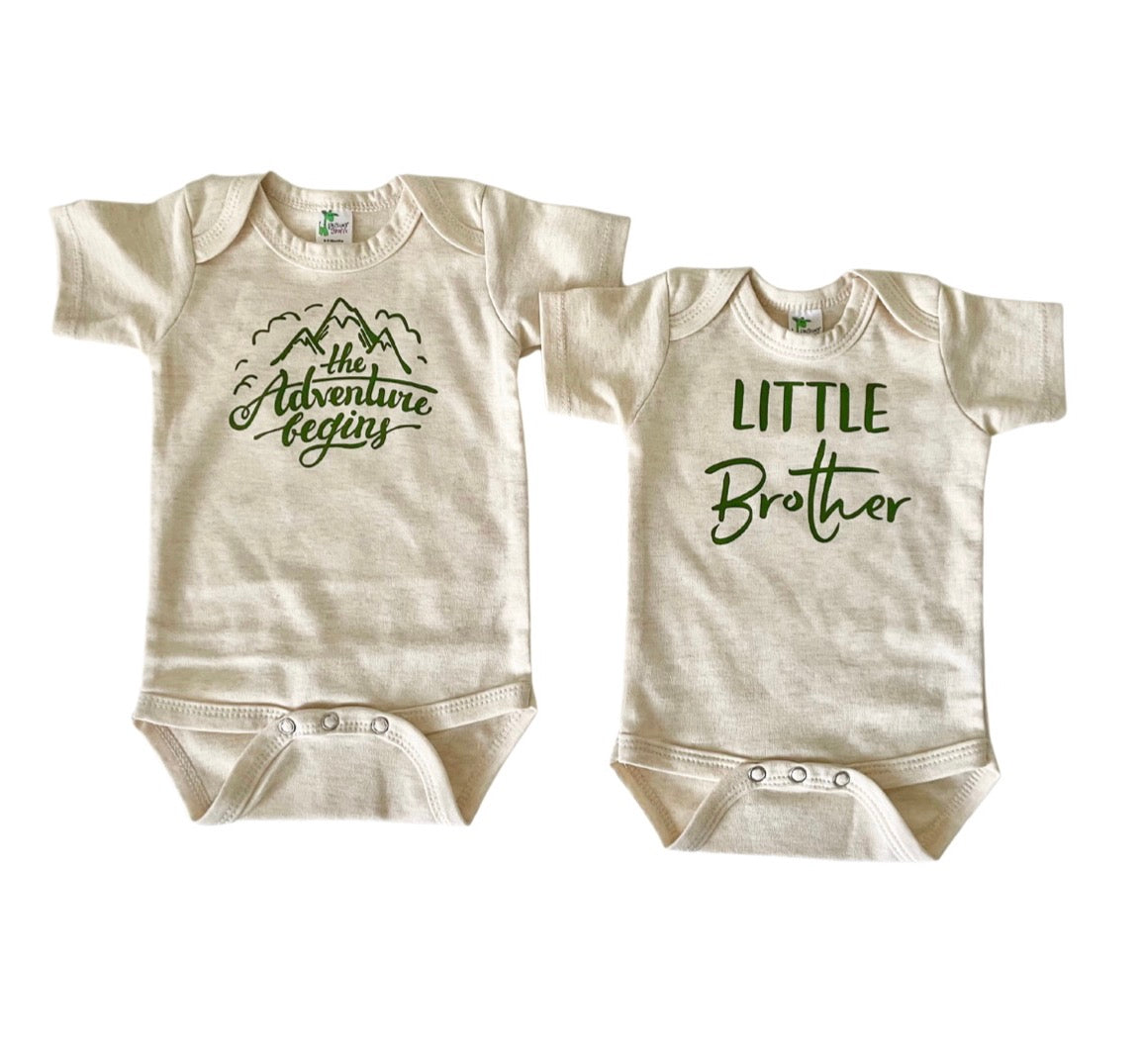 Olive Print Little Brother shirt