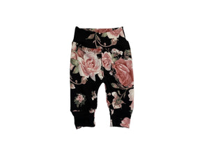 Rosie Black and Blush Floral Leggings Set