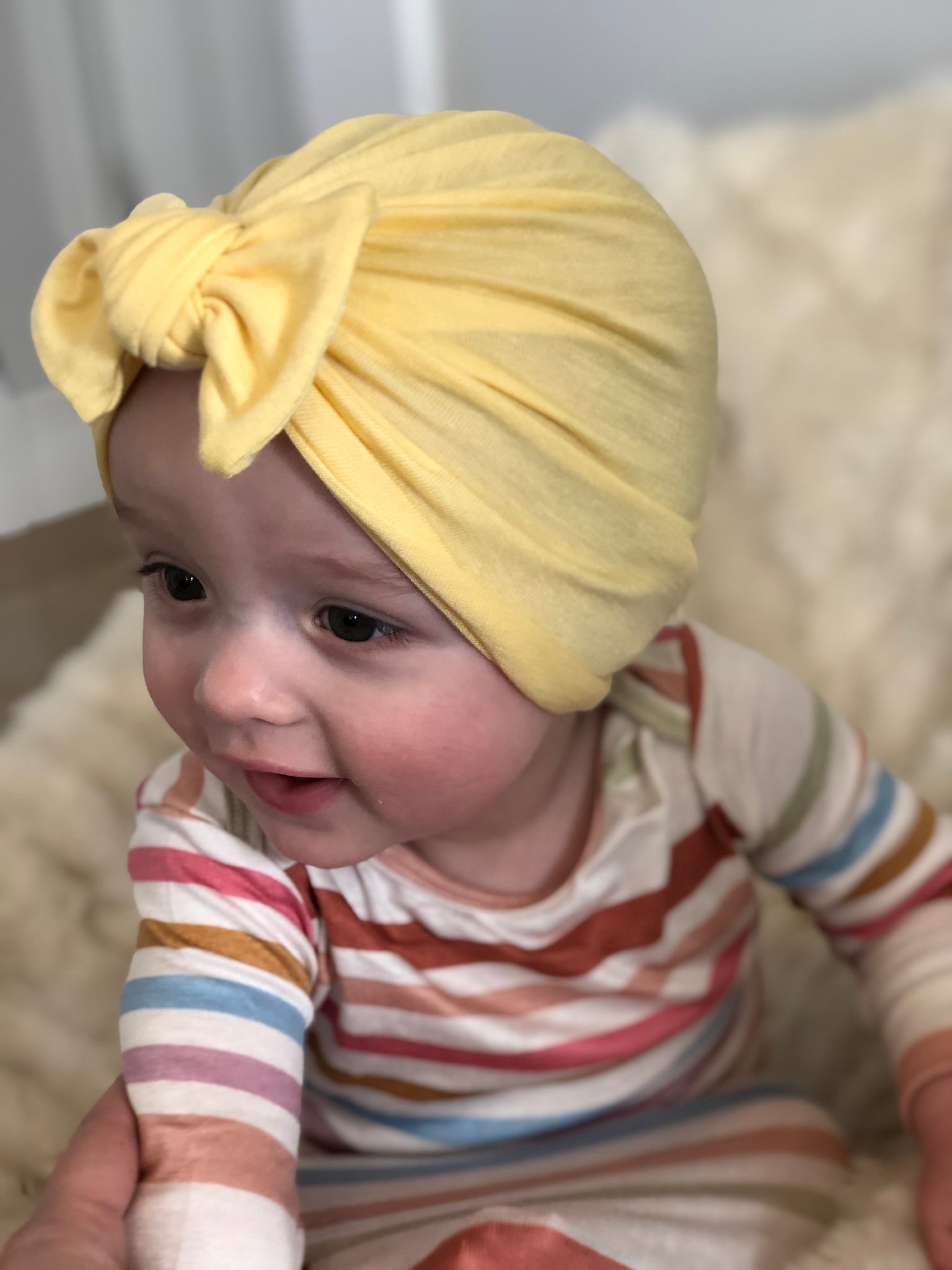 Peyton pale Yellow Turban