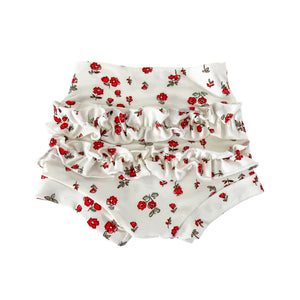 Molly Red Ditsy Floral Shorties