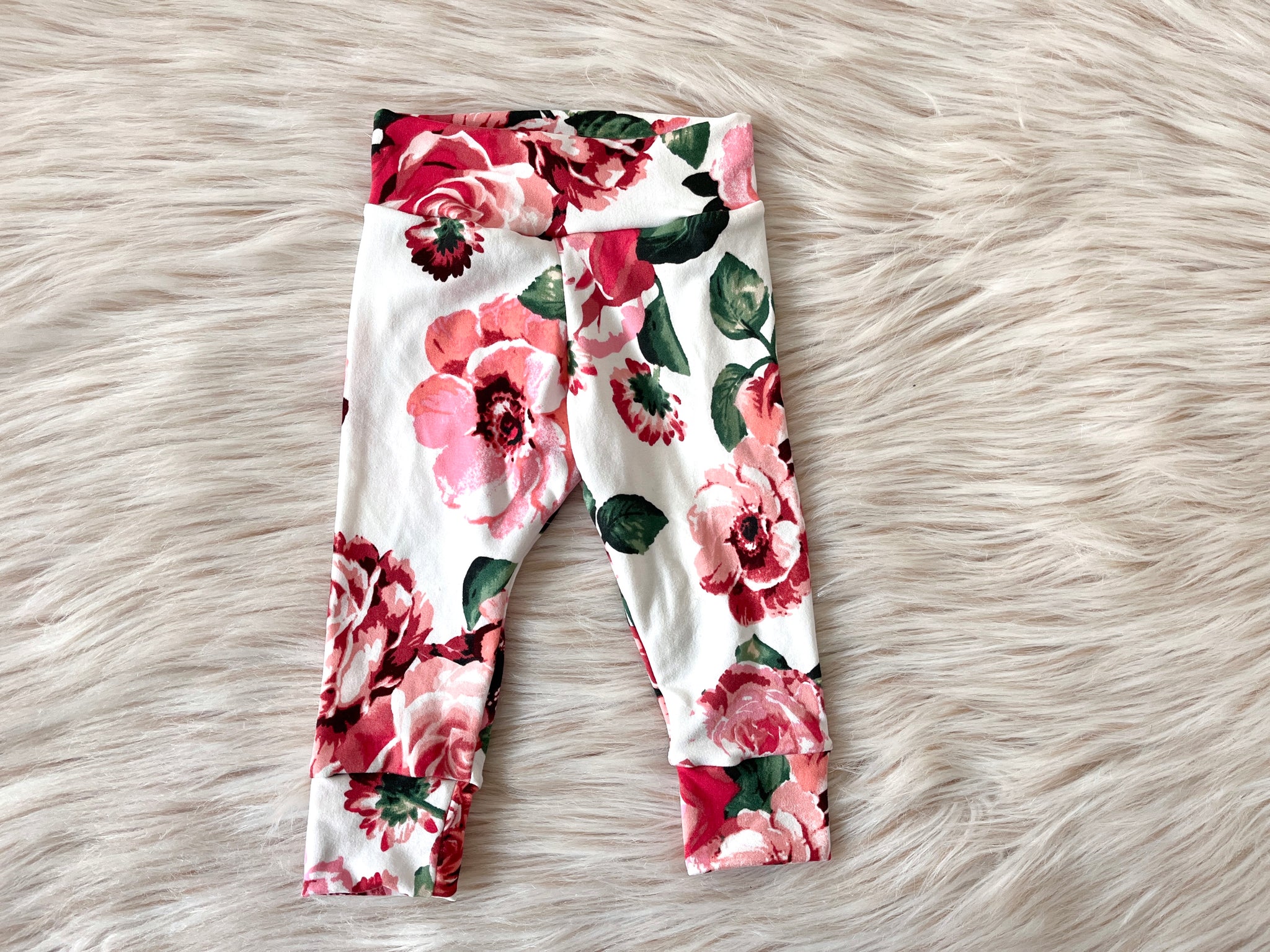 Capri Floral Legging + Hunter Green Turban + Headband Set