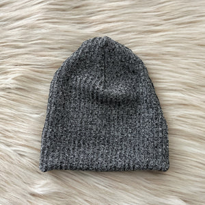 Heathered Black Slouchy Beanie