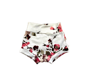 Morgan Wine and Pink  Floral Shorties