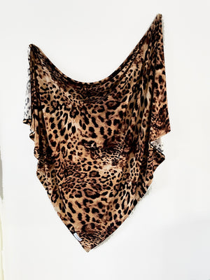 Pearl Leopard Swaddle