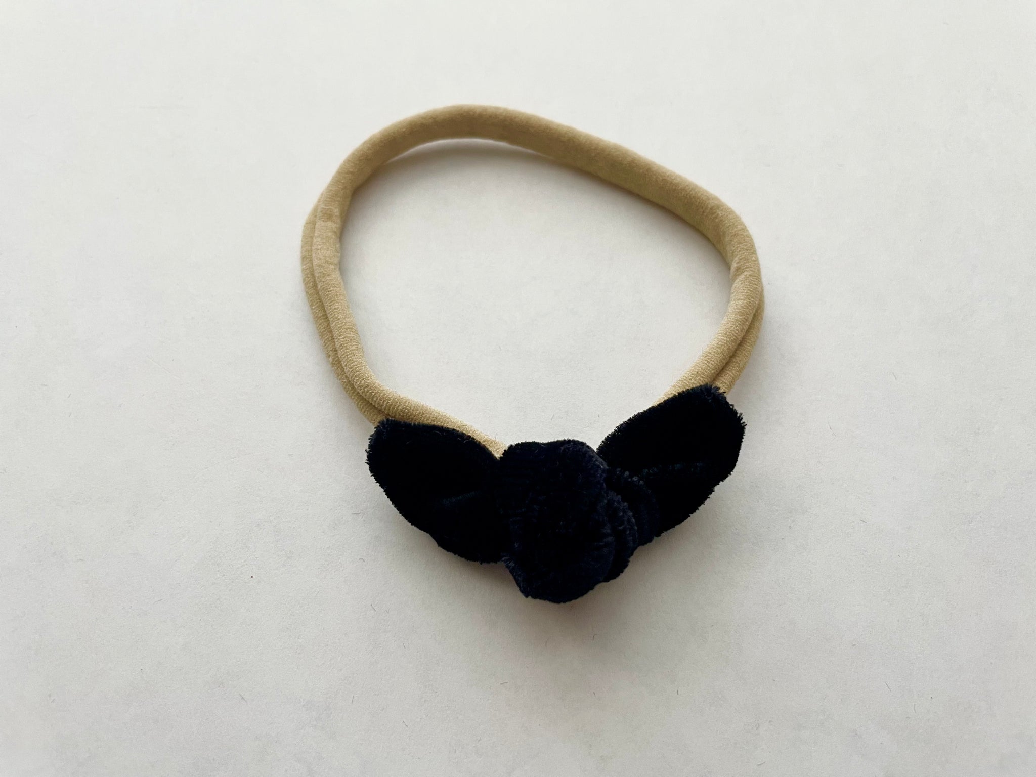 Black Velvet Nylon Headband