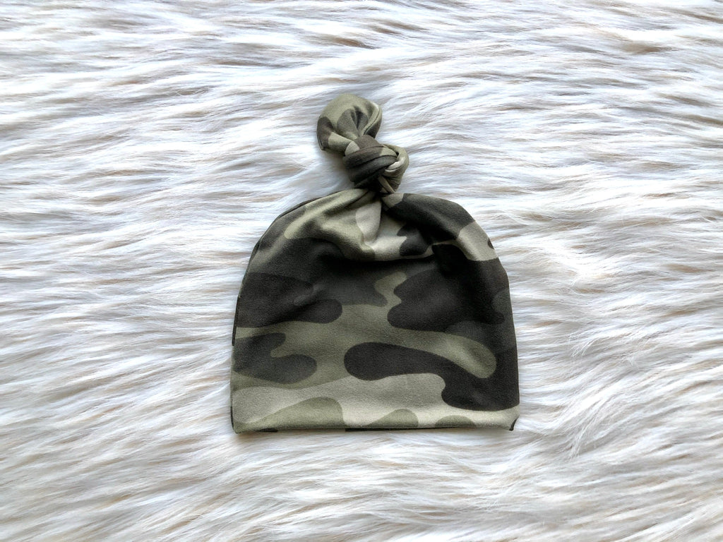 Aidan Camo  Top Knot Hat