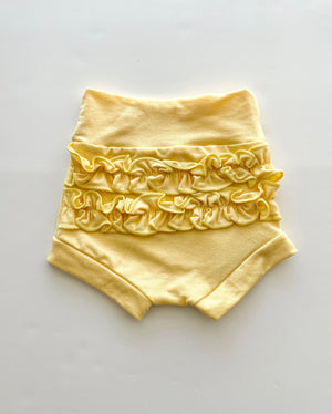 Peyton Yellow Shorties + Turban + Headband Set