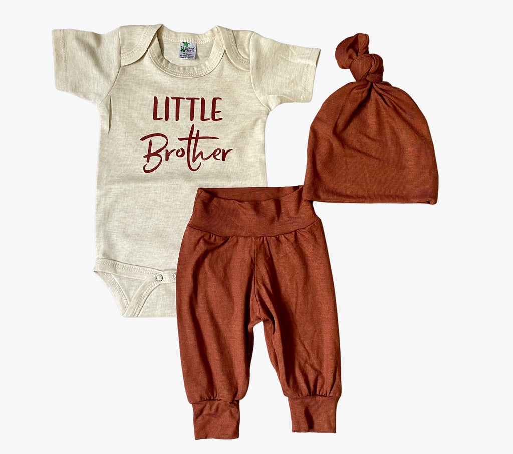 Crew Hazelnut Leggings +Little Brother Shirt + Set