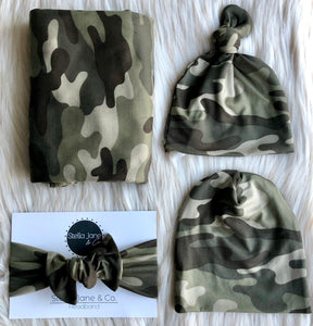 Aidan Camo Swaddle Set