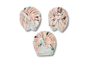 Winnie Light Blush Floral  Turban