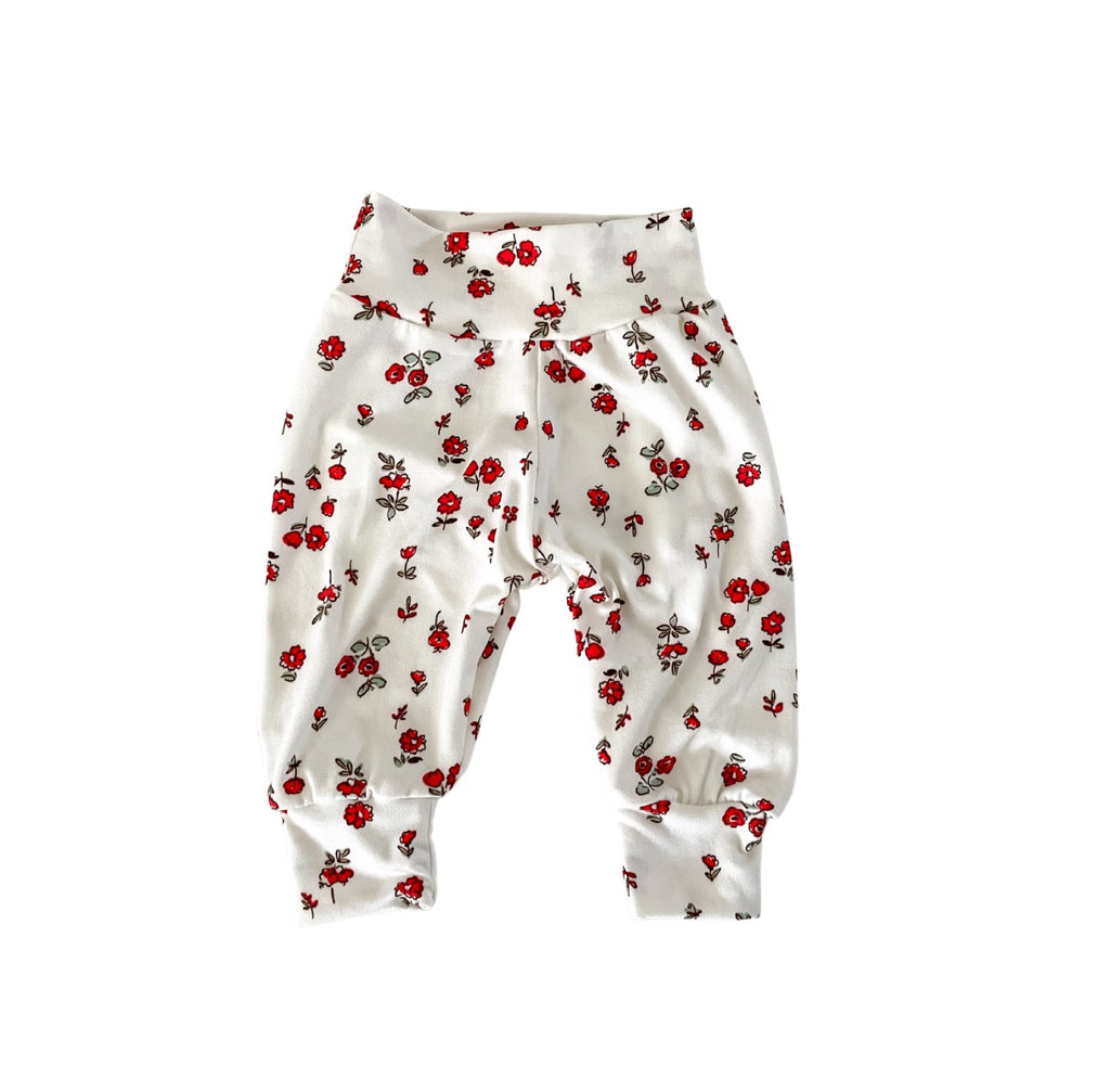 Molly Red Ditsy Floral Leggings