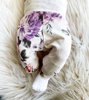 Lucy Floral Leggings + Turban + Headband Set