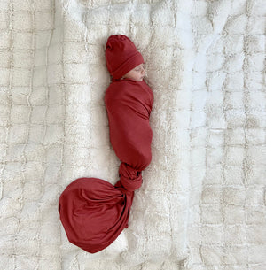 Zane Dusty Red Swaddle