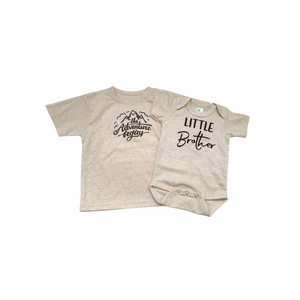 Asher Espresso Brown Leggings +Little Brother Shirt + Set