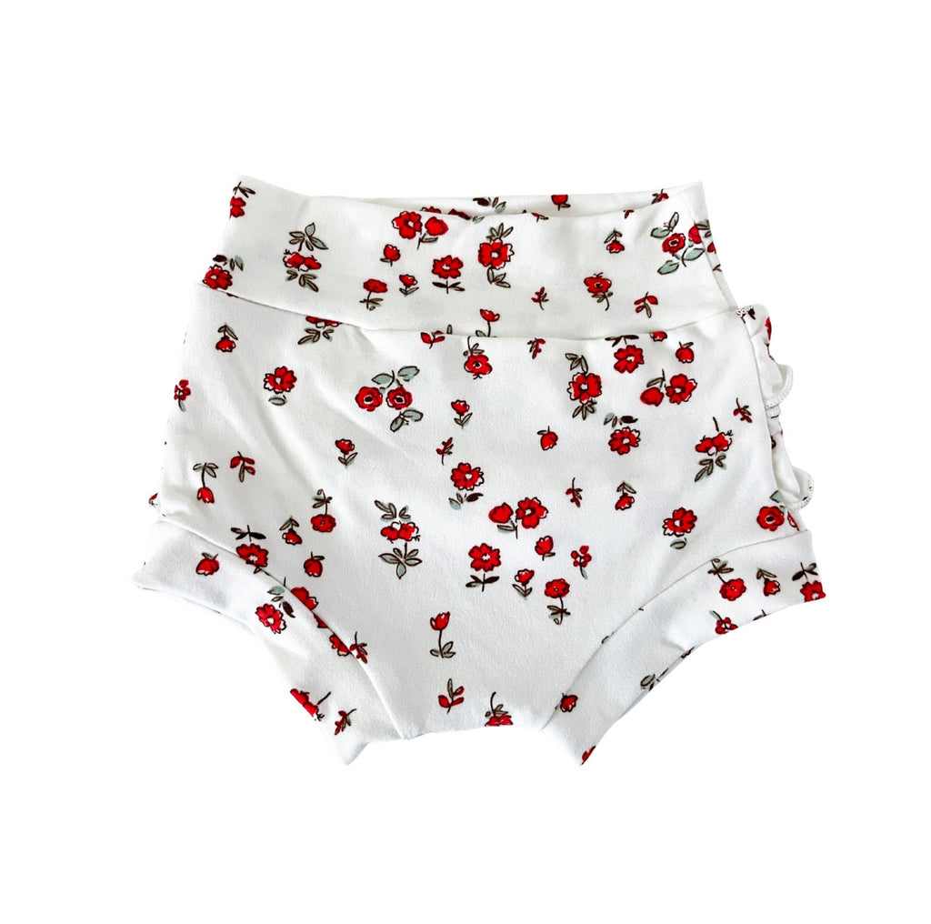 Molly Red Ditsy Floral Shorties
