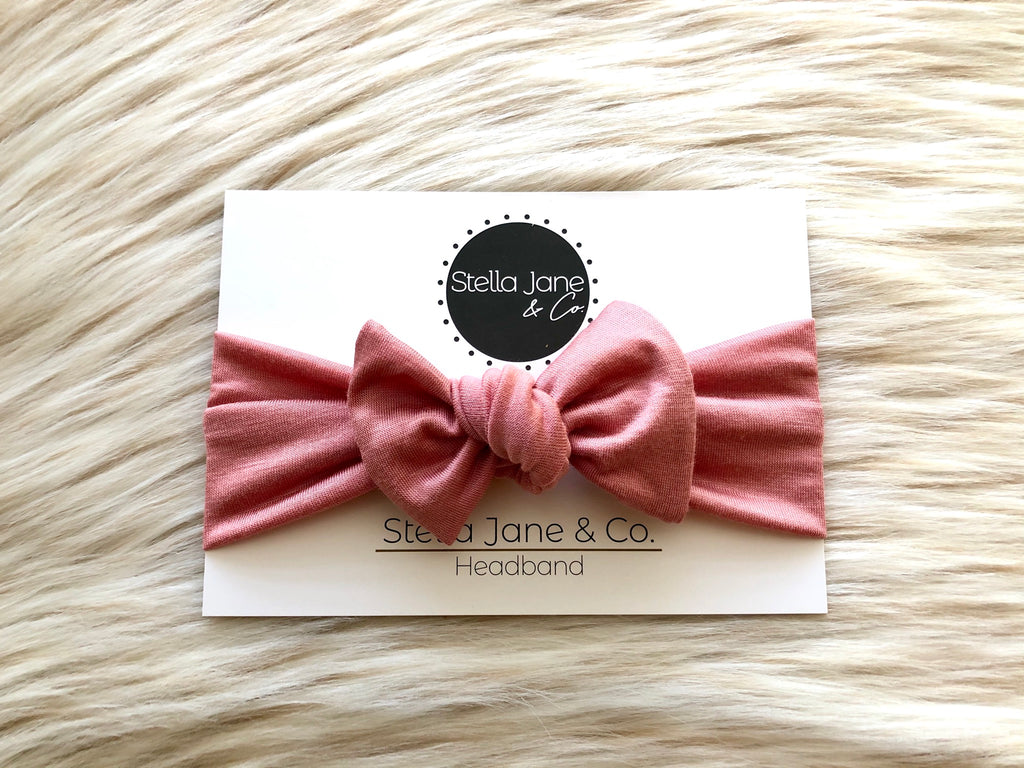 Dusty Rose Blush Headband