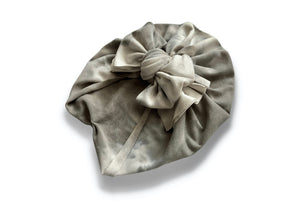 Beau Gray Marble Swaddle + Turban Set