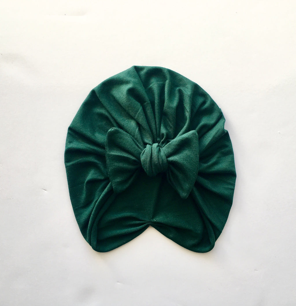 Jaxon Deep Hunter Green Bow Turban