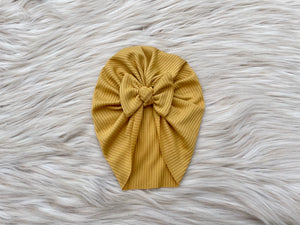 Oliver Ribbed Dusty Mustard Turban