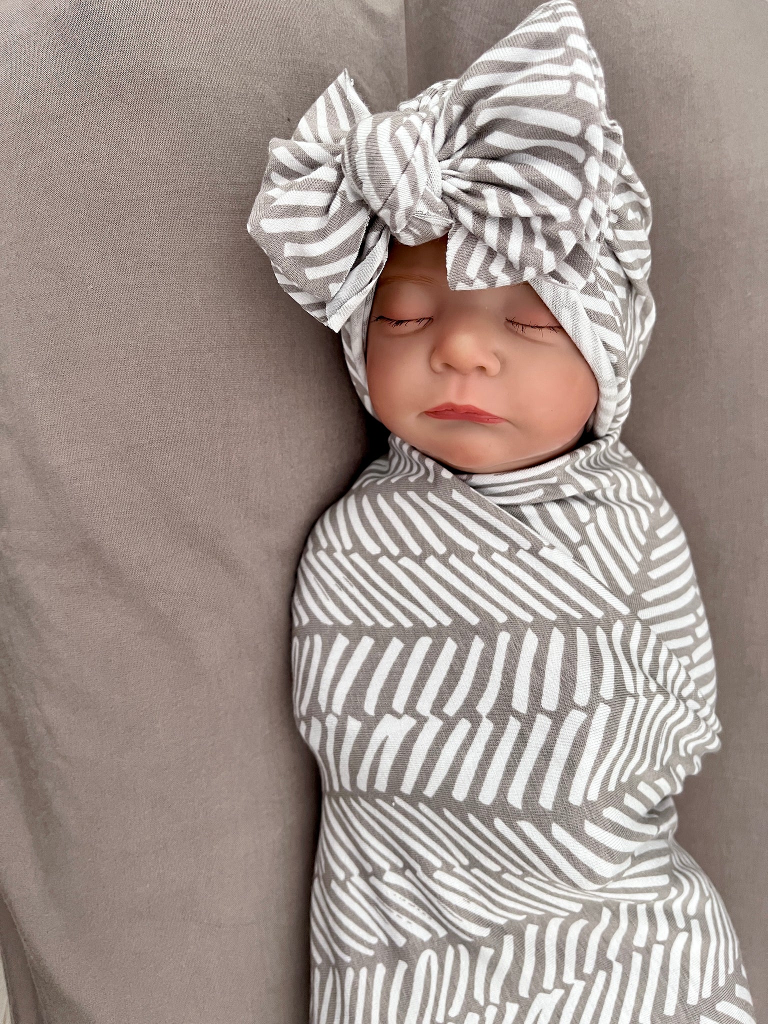 August  Swaddle + Turban Set