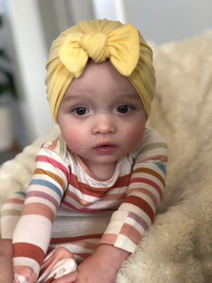 Peyton pale Yellow Turban