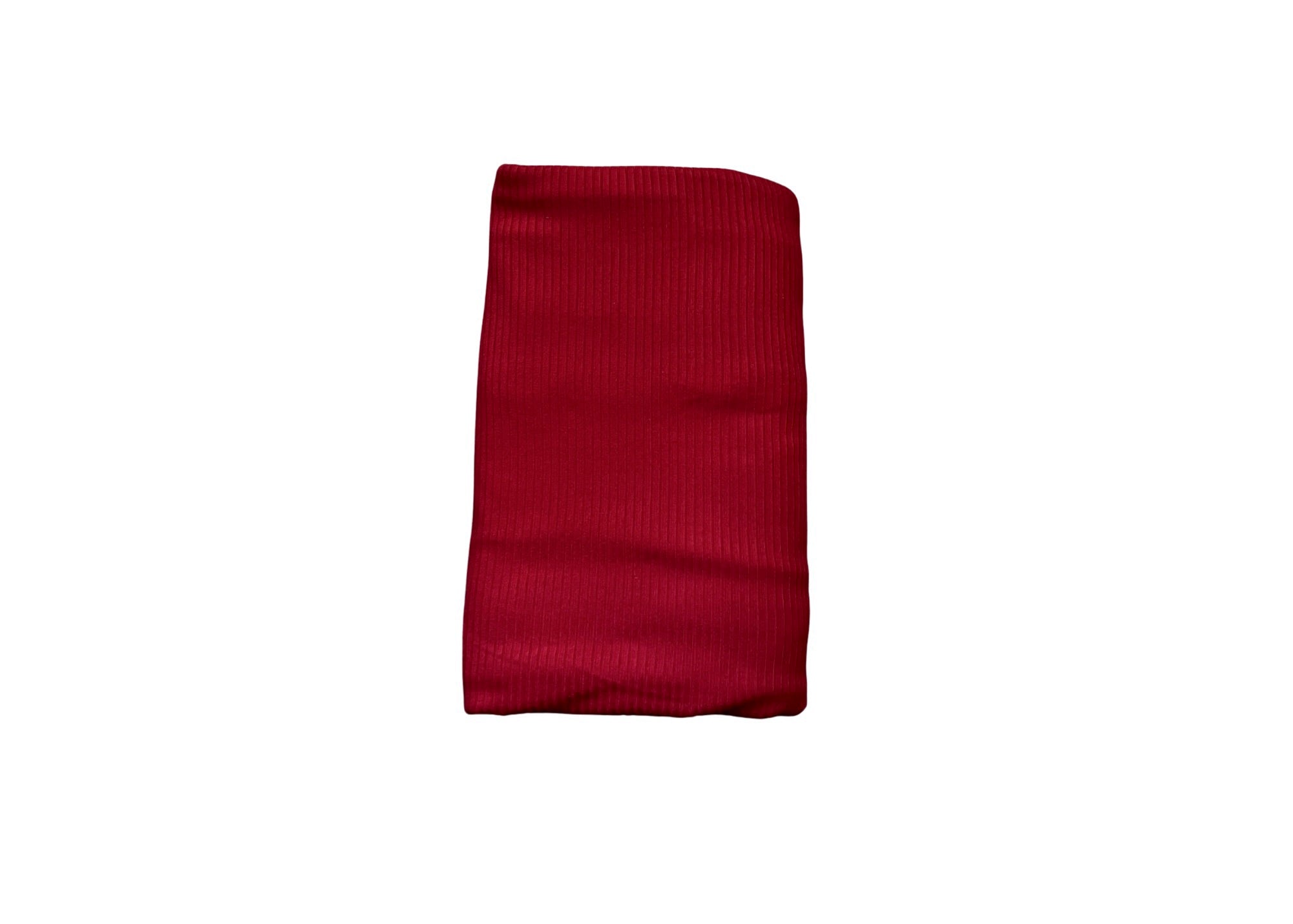 Layne Red Rib Swaddle + Turban Set