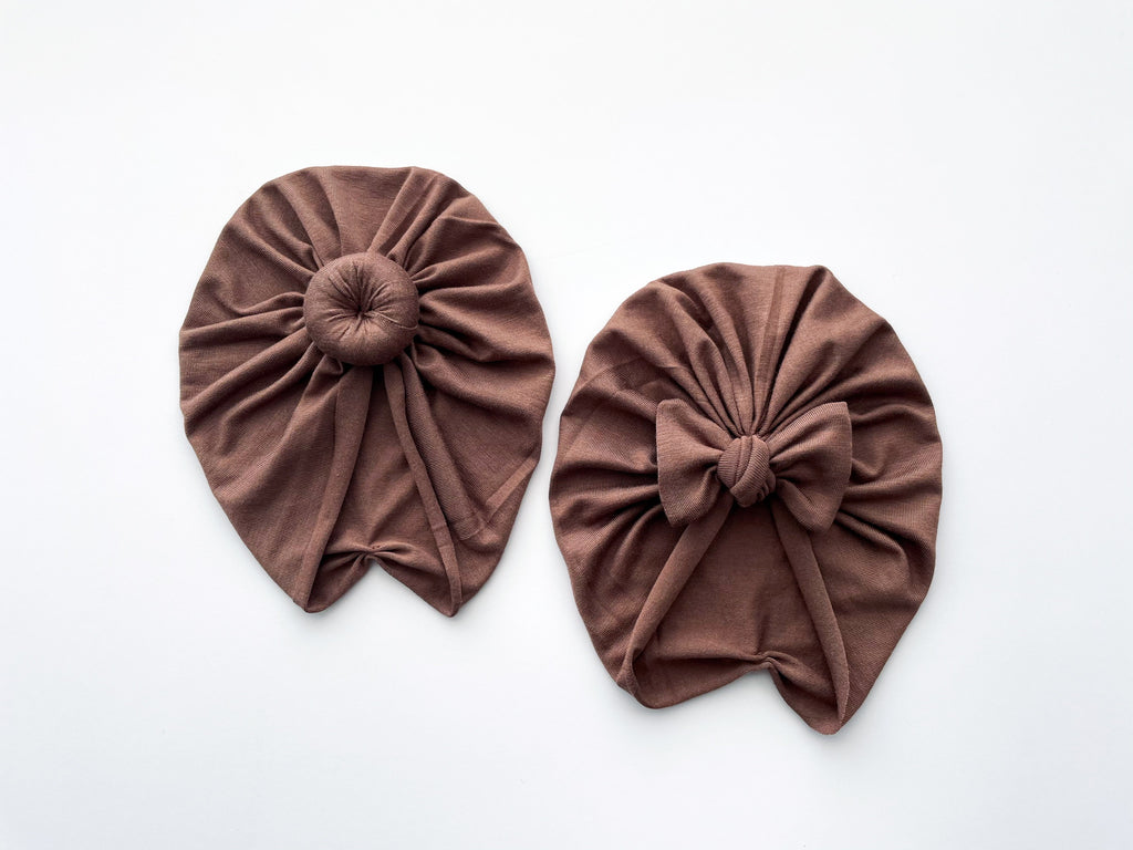 Asher Espresso Brown Turban