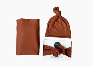 Crew  Swaddle + Hat + Headband Set