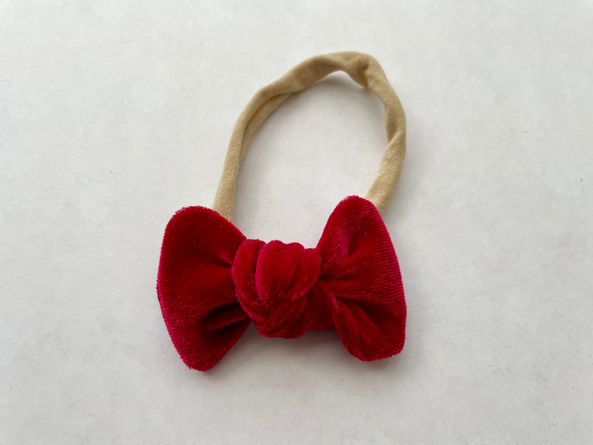 Red Velvet Nylon Headband