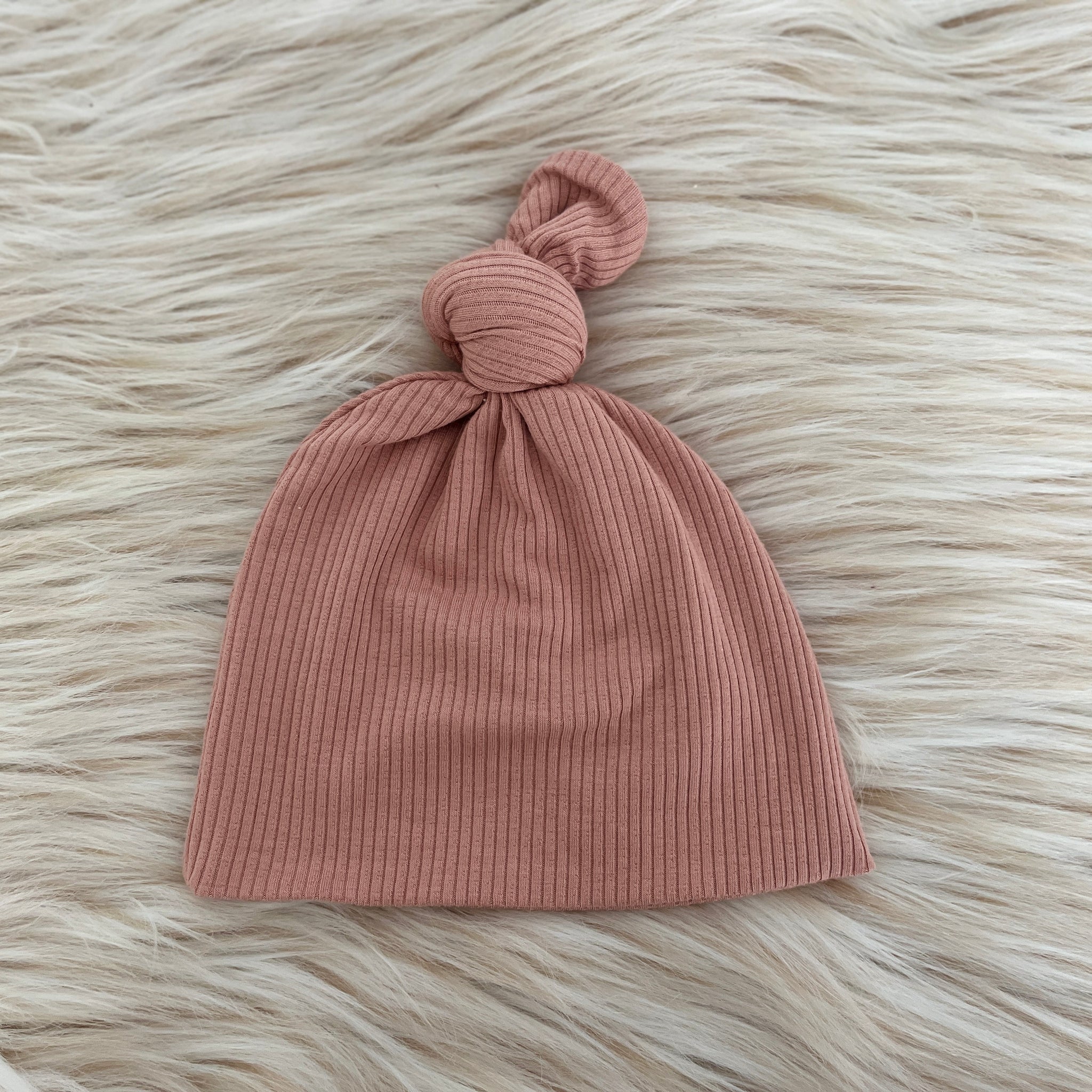 Emma Floral Swaddle + Blush Ribbed Hat + Headband Set