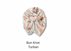 Winnie Light Blush Floral  Swaddle + Turban Set