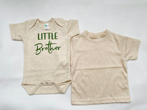 Jayden Olive Green Leggings +Little Brother Shirt + Set