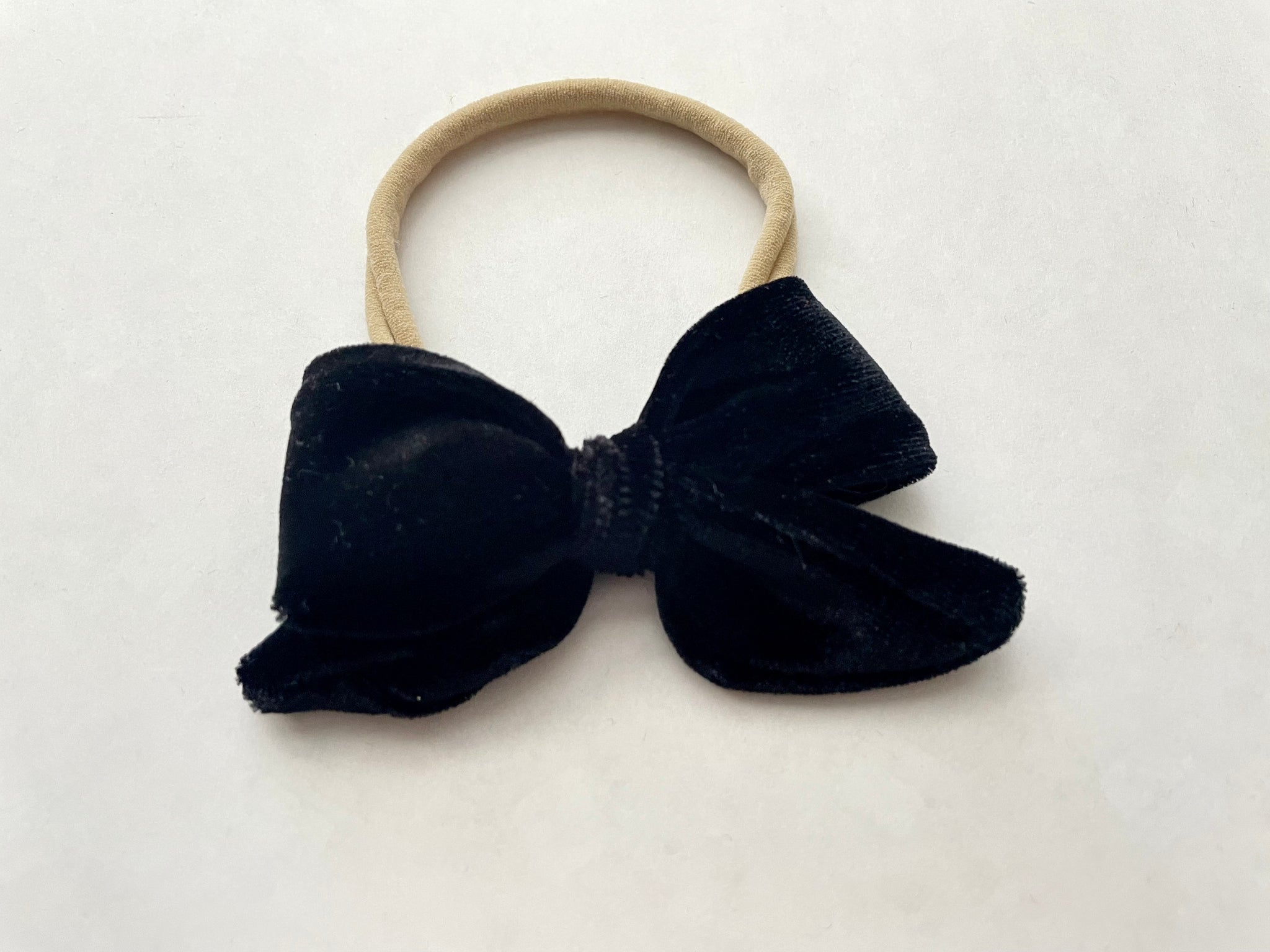 Black Velvet Nylon Headband