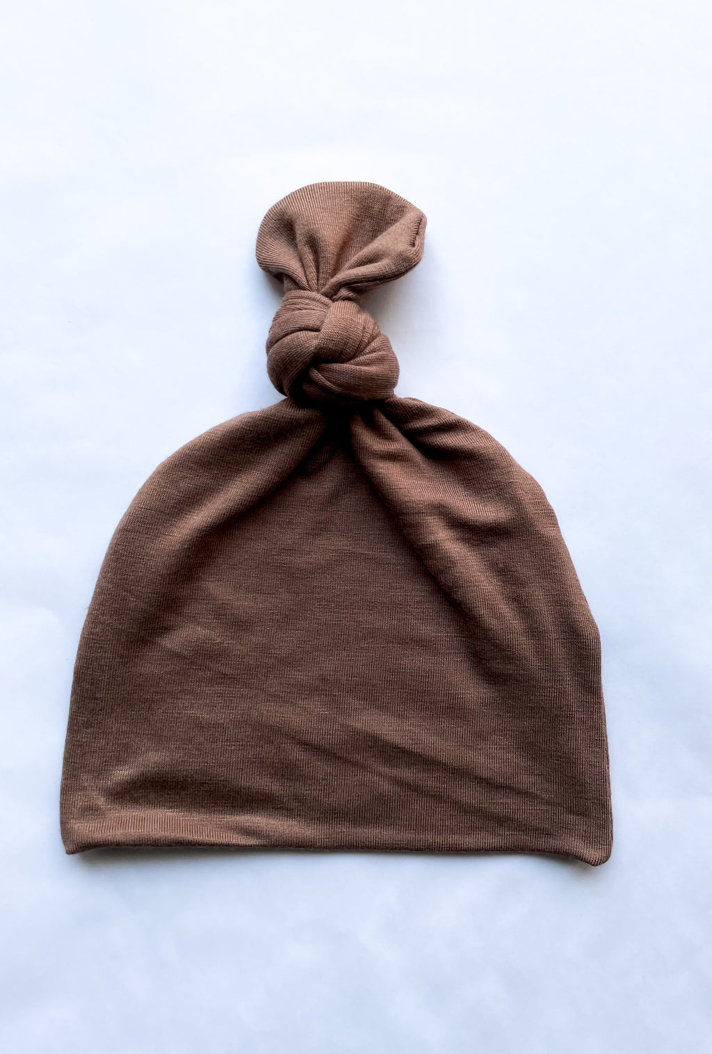 Asher Espresso Brown Top Knot Hat
