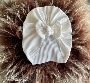 Jovi Ribbed  Ivory Turban