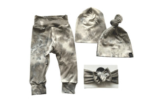 Beau Gray Marble  Leggings Set